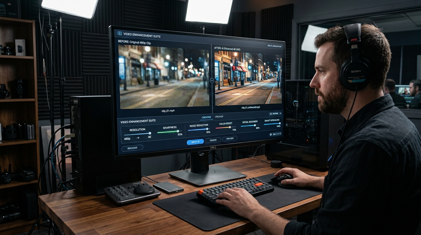 Best free Free AI Video Enhancer tools in 2026